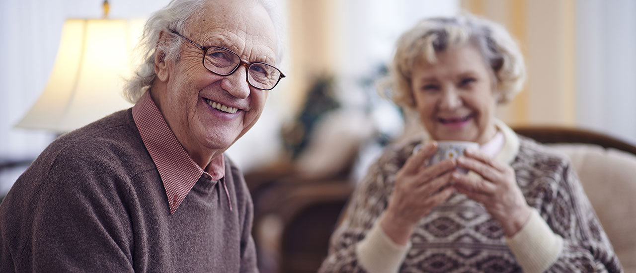 mature adults smiling